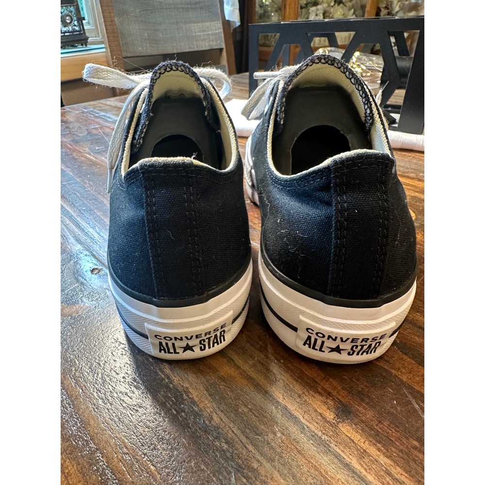 Converse Chuck Taylor All Star Lift Platform Black Canvas Sneakers 560250C 8.5W - Picture 6 of 13
